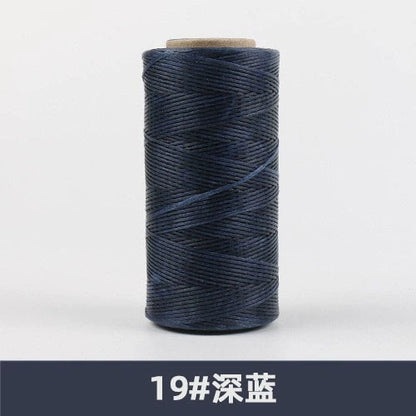 0.8mm / 260 Meters Flat 150D Polyester Waxed Thread For Sewing in 36 Colors