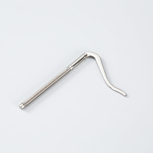 Stainless steel spring money clip with coiled spring and curved U handle