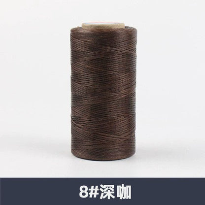 0.8mm / 260 Meters Flat 150D Polyester Waxed Thread For Sewing in 36 Colors
