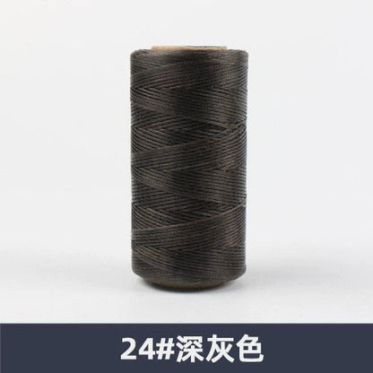 0.8mm / 260 Meters Flat 150D Polyester Waxed Thread For Sewing in 36 Colors