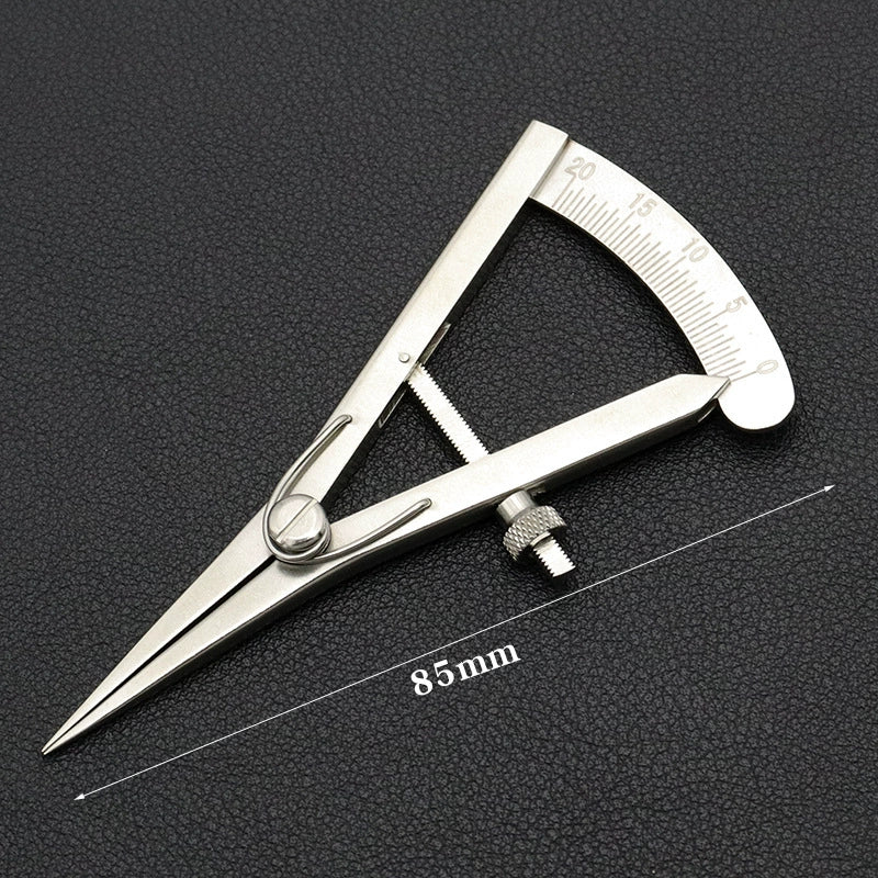 Adjustable wing divider with mm scale and locking knob, 85 mm length shown