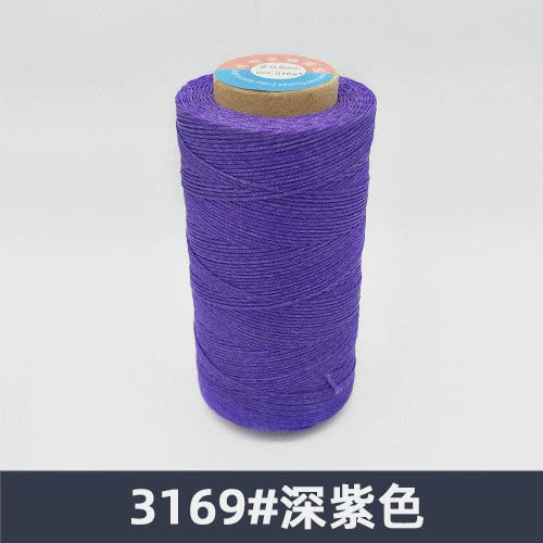 0.8mm / 260 Meters Flat 150D Polyester Waxed Thread For Sewing in 36 Colors