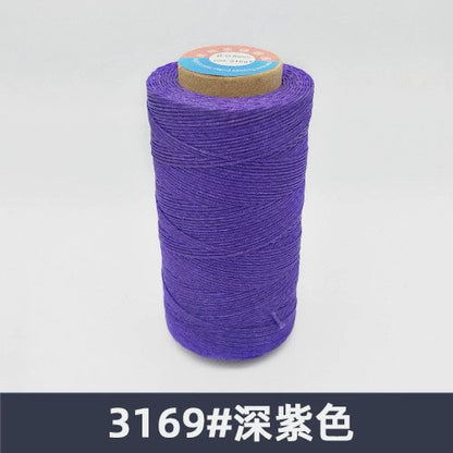 0.8mm / 260 Meters Flat 150D Polyester Waxed Thread For Sewing in 36 Colors