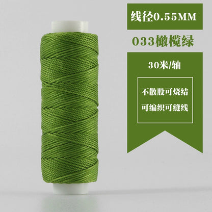 Small Spool Waxed Round Thread for Leathercraft Hand Sewing
