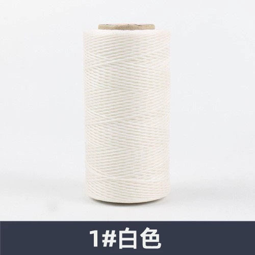 0.8mm / 260 Meters Flat 150D Polyester Waxed Thread For Sewing in 36 Colors