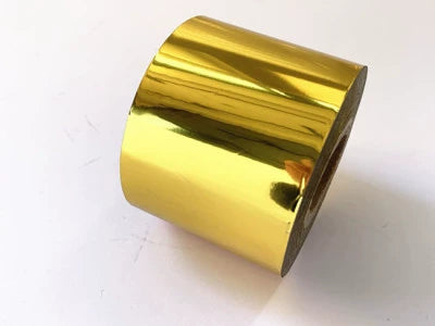 Hot Stamping Foil Roll 5cm x 120m – Gold & Silver Heat Transfer Foil for Leather, Paper, Ribbon & Packaging Branding
