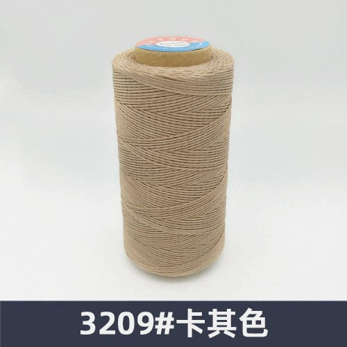 0.8mm / 260 Meters Flat 150D Polyester Waxed Thread For Sewing in 36 Colors