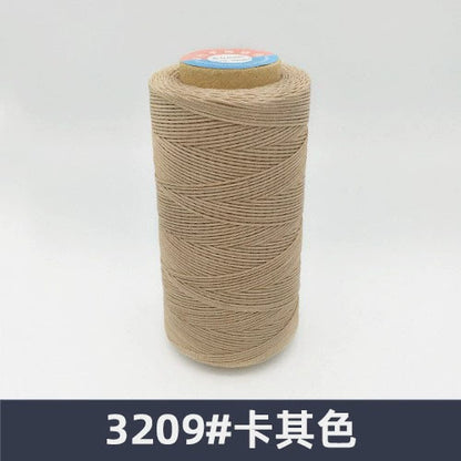 0.8mm / 260 Meters Flat 150D Polyester Waxed Thread For Sewing in 36 Colors