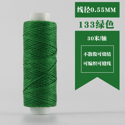 Small Spool Waxed Round Thread for Leathercraft Hand Sewing