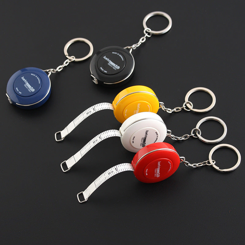 Mini Push-Button Auto-Retractable Soft Tape Measure Keychain – 150cm Flexible Cloth Ruler for Sewing, Tailoring & Body Measurements, Portable Measuring Tape
