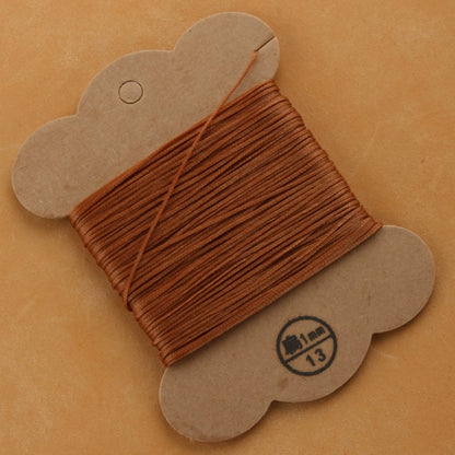 1mm/30meters Flat Waxed Polyester Thread For Leather Hand Sewing in 28 Colors