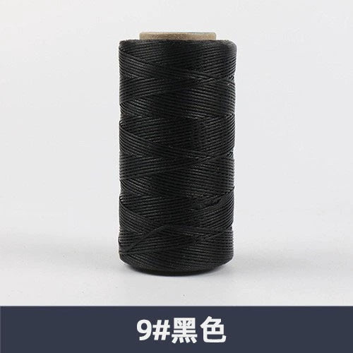 0.8mm / 260 Meters Flat 150D Polyester Waxed Thread For Sewing in 36 Colors