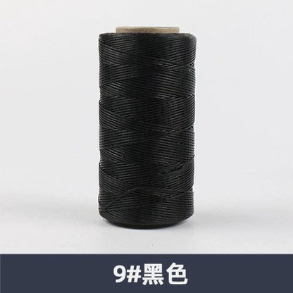 0.8mm / 260 Meters Flat 150D Polyester Waxed Thread For Sewing in 36 Colors