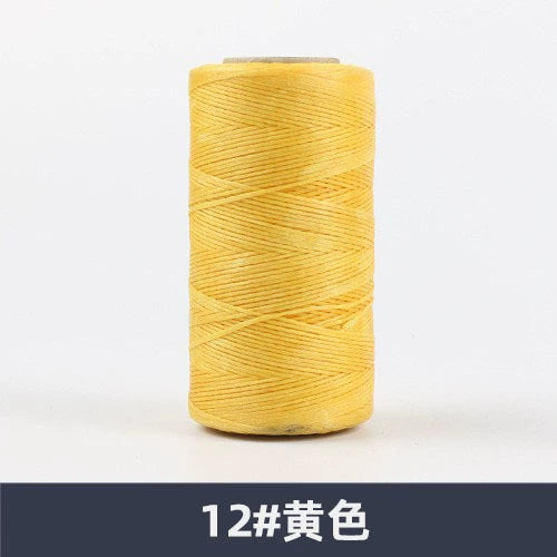 0.8mm / 260 Meters Flat 150D Polyester Waxed Thread For Sewing in 36 Colors