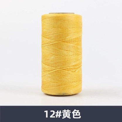 0.8mm / 260 Meters Flat 150D Polyester Waxed Thread For Sewing in 36 Colors