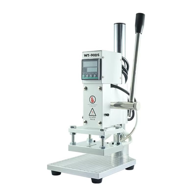 WT-90DS Digital Mini Hot Foil Stamping Machine – 500W Leather Embossing Press with LCD Temperature Control