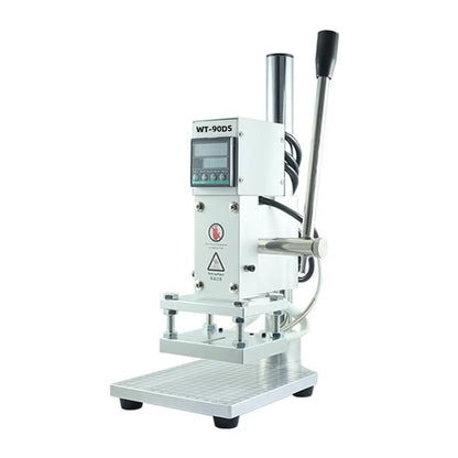 WT-90DS Digital Mini Hot Foil Stamping Machine – 500W Leather Embossing Press with LCD Temperature Control