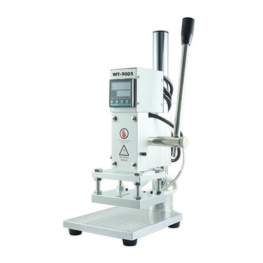 WT-90DS Digital Mini Hot Foil Stamping Machine – 500W Leather Embossing Press with LCD Temperature Control