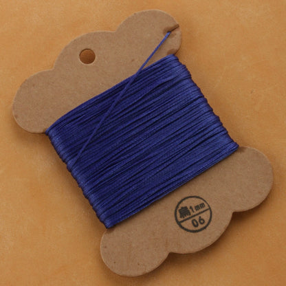 1mm/30meters Flat Waxed Polyester Thread For Leather Hand Sewing in 28 Colors