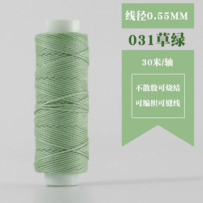 Small Spool Waxed Round Thread for Leathercraft Hand Sewing