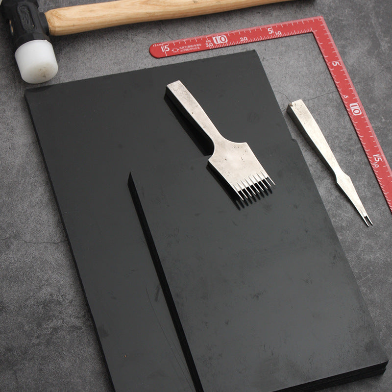 Black Nylon 10mm Cutting Mat & Backing Pad for Leather Stamping & Punching Tools
