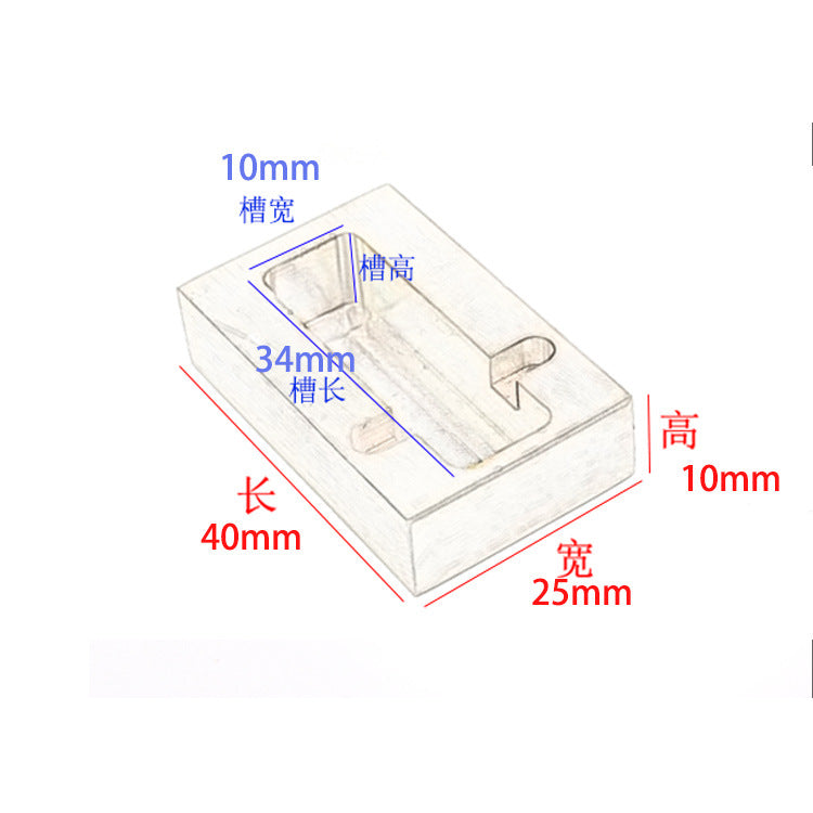 Brass Dual-Roller Leather Edge Oil Applicator Box