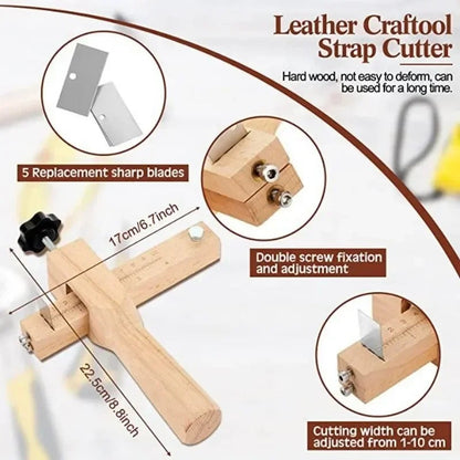 Wooden Strap Cutter For Leather