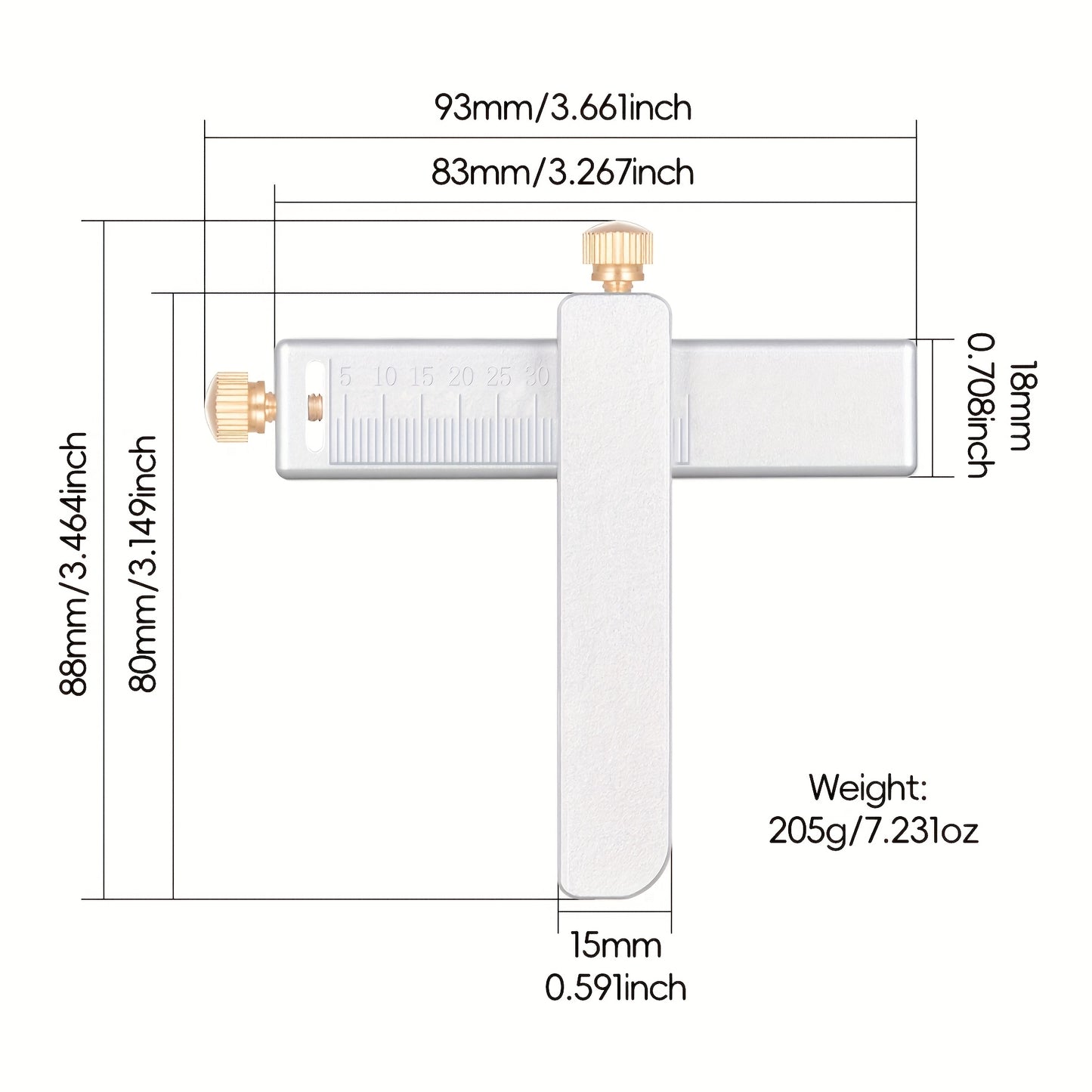Precision Aluminum Leather Strap Cutter