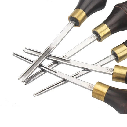 Edge Beveler Pro with Wooden Handle Wide Mouth Skiving For Leather