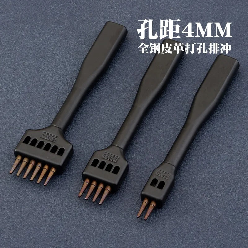 Premium Round Hole Punching Tool 3 Pcs Set For Leathercraft