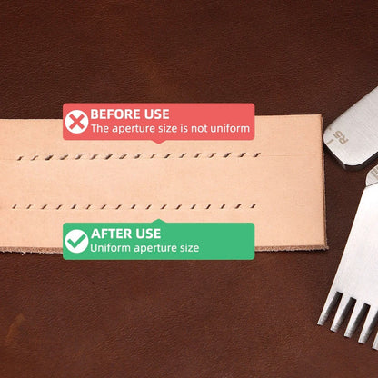 Leather Stitching Punch Aid Tool