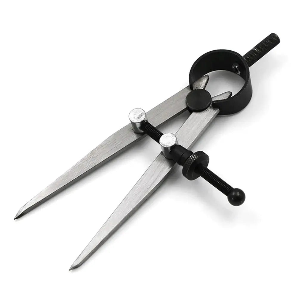 Wing divider with lockable adjustment, black clamp handle and metal legs