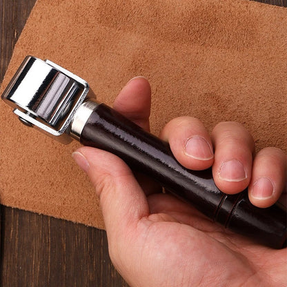 Roller Press with Wooden Handle For Leather