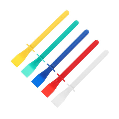 Assorted craft glue bottles with colored caps and dispensing tips, set of 5