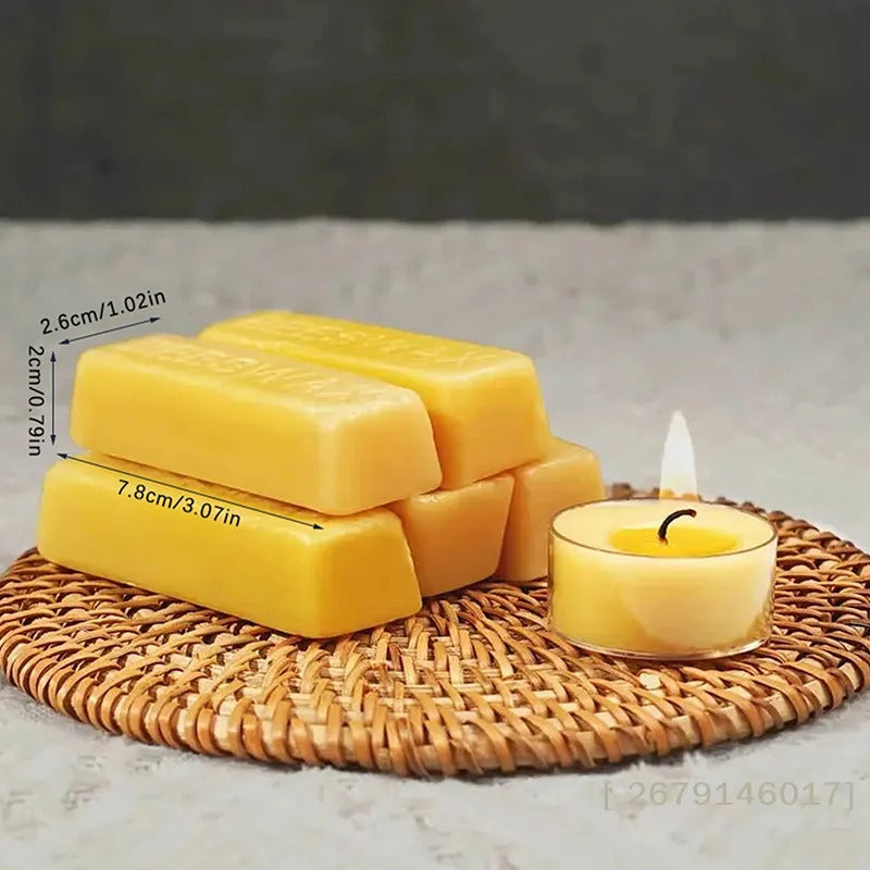 Pure Natural Beeswax Block for Leather