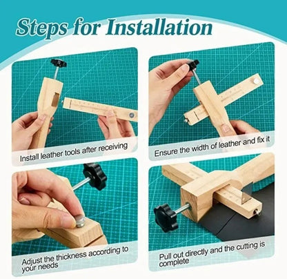 Wooden Strap Cutter For Leather