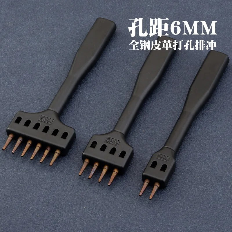 Premium Round Hole Punching Tool 3 Pcs Set For Leathercraft