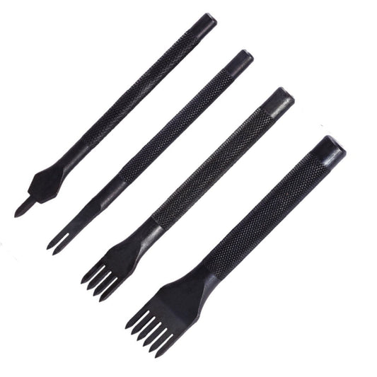 Round Handle Diamond Chisel Tool For Leather