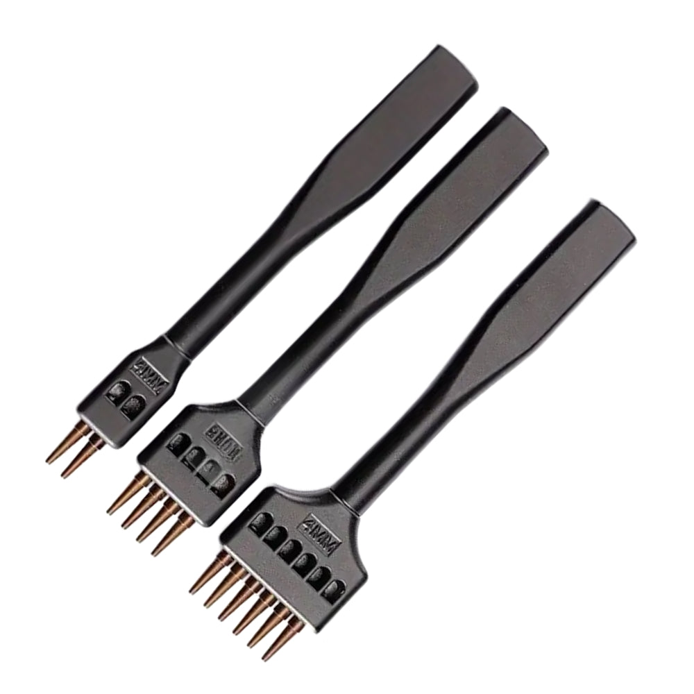 Premium Round Hole Punching Tool 3 Pcs Set For Leathercraft