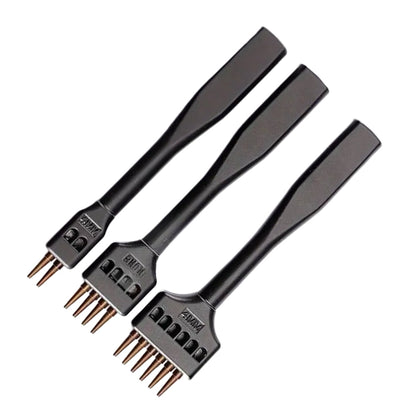 Premium Round Hole Punching Tool 3 Pcs Set For Leathercraft