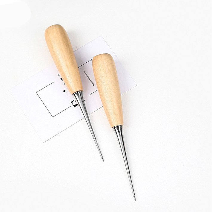 Wooden Handle Scratch Awl For Leather Crafting