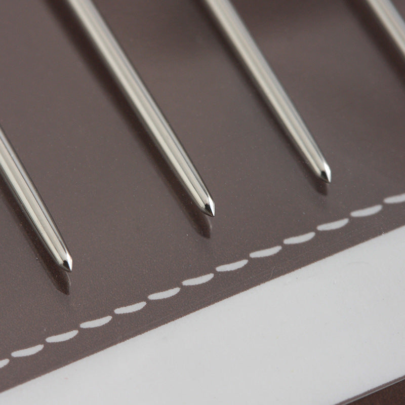 Blunt Round-Point Leather Hand Sewing Needles 5 Pcs Set